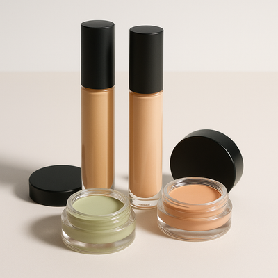 Concealers & Neutralizers displayed in various shades for smooth application