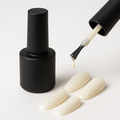 Various gel polish bottles showing vibrant, glossy nail colors