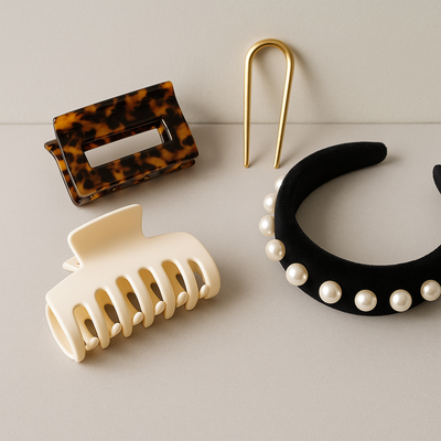 Hair Accessories including clips and headbands for stylish looks