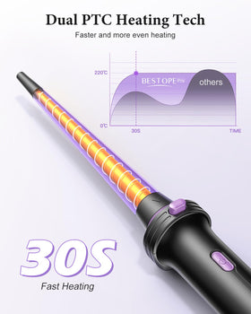 1 inch curling iron from BESTOPE PRO set