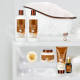 100g bath salt from LILY ROY Coconut Vanilla Spa Set