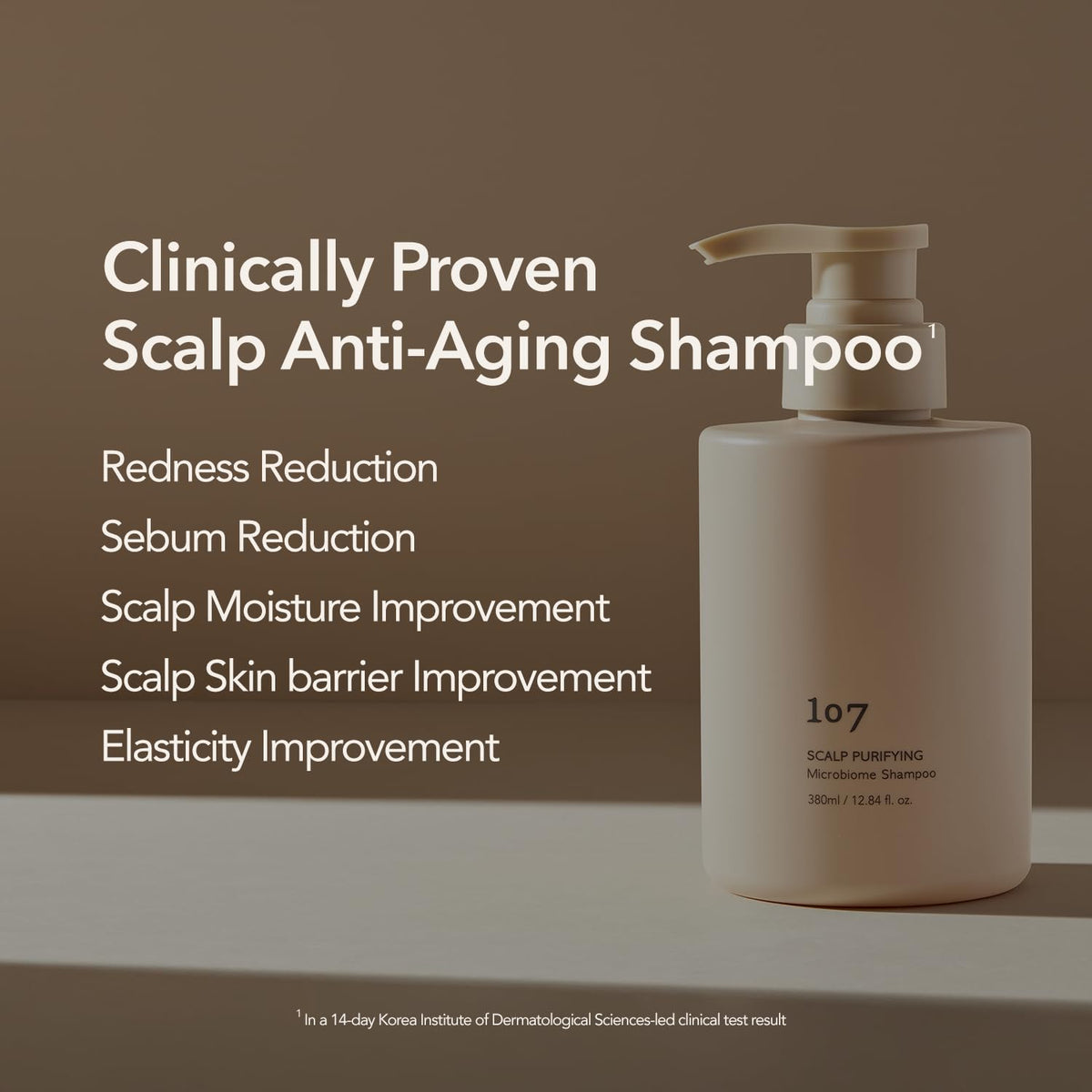 107 Clarifying Shampoo in a bathroom setting