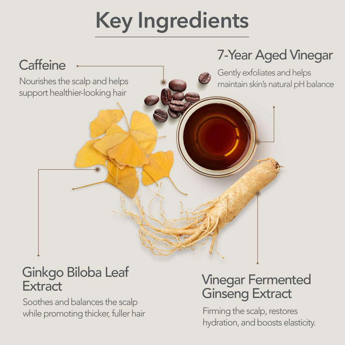 107 Clarifying Shampoo with ingredients displayed