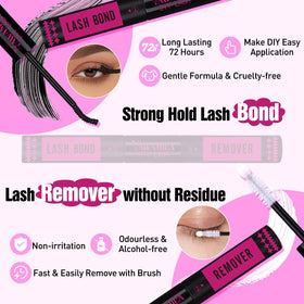 10ml lash bond and remover included in the kit