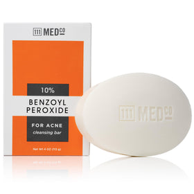 111MedCo 10% Benzoyl Peroxide Acne Cleansing Bar front view