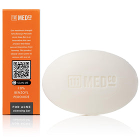 111MedCo 10% Benzoyl Peroxide Cleansing Bar side view