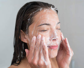 111MedCo Benzoyl Peroxide Cleansing Bar in use on skin