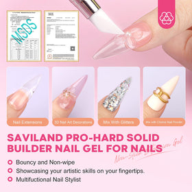 15ml clear hard gel from SAVILAND nail kit
