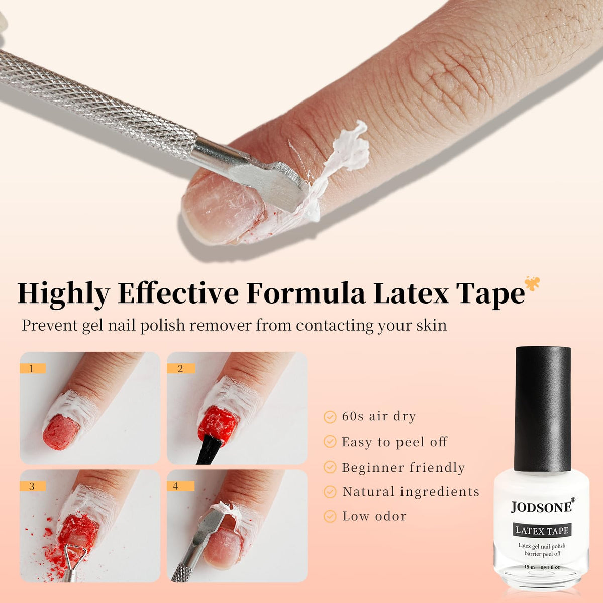 15ml gel nail polish remover bottle from JODSONE