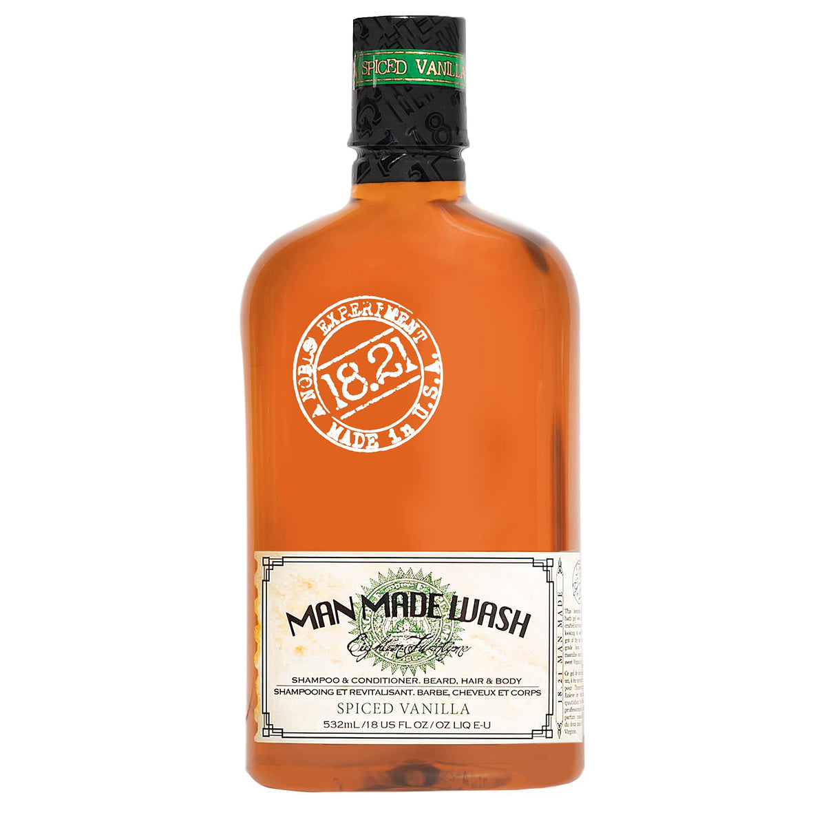 18.21 Man Made Original Spiced Vanilla 3-in-1 Body Wash front view