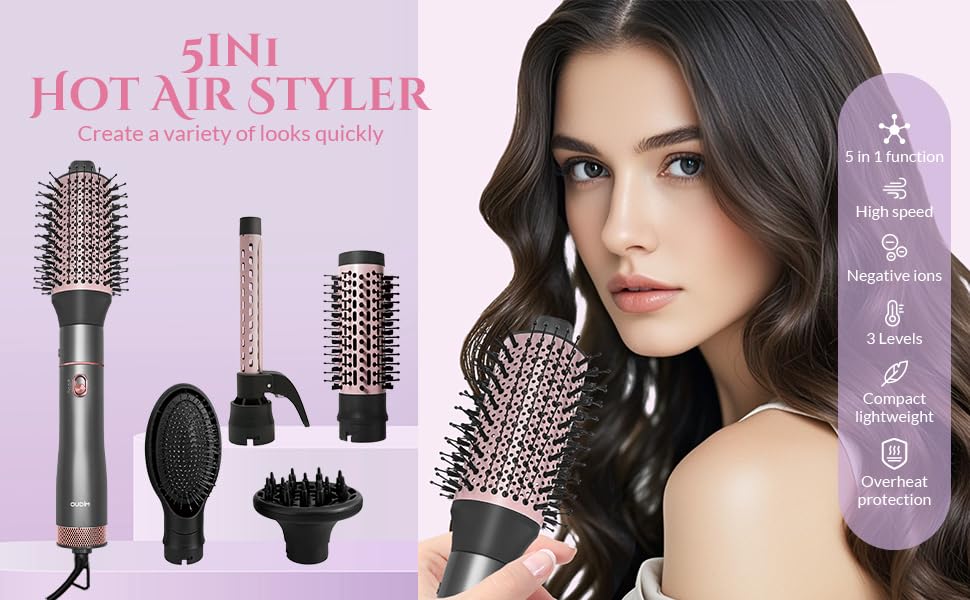 2.4-Inch Oval Styling Brush from oudim