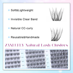 2 in 1 lash glue from zanlufly lash clusters kit