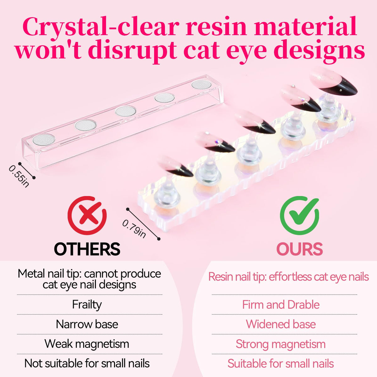 200 double-sided tapes included in the ESUOHYM Nail Stand Kit