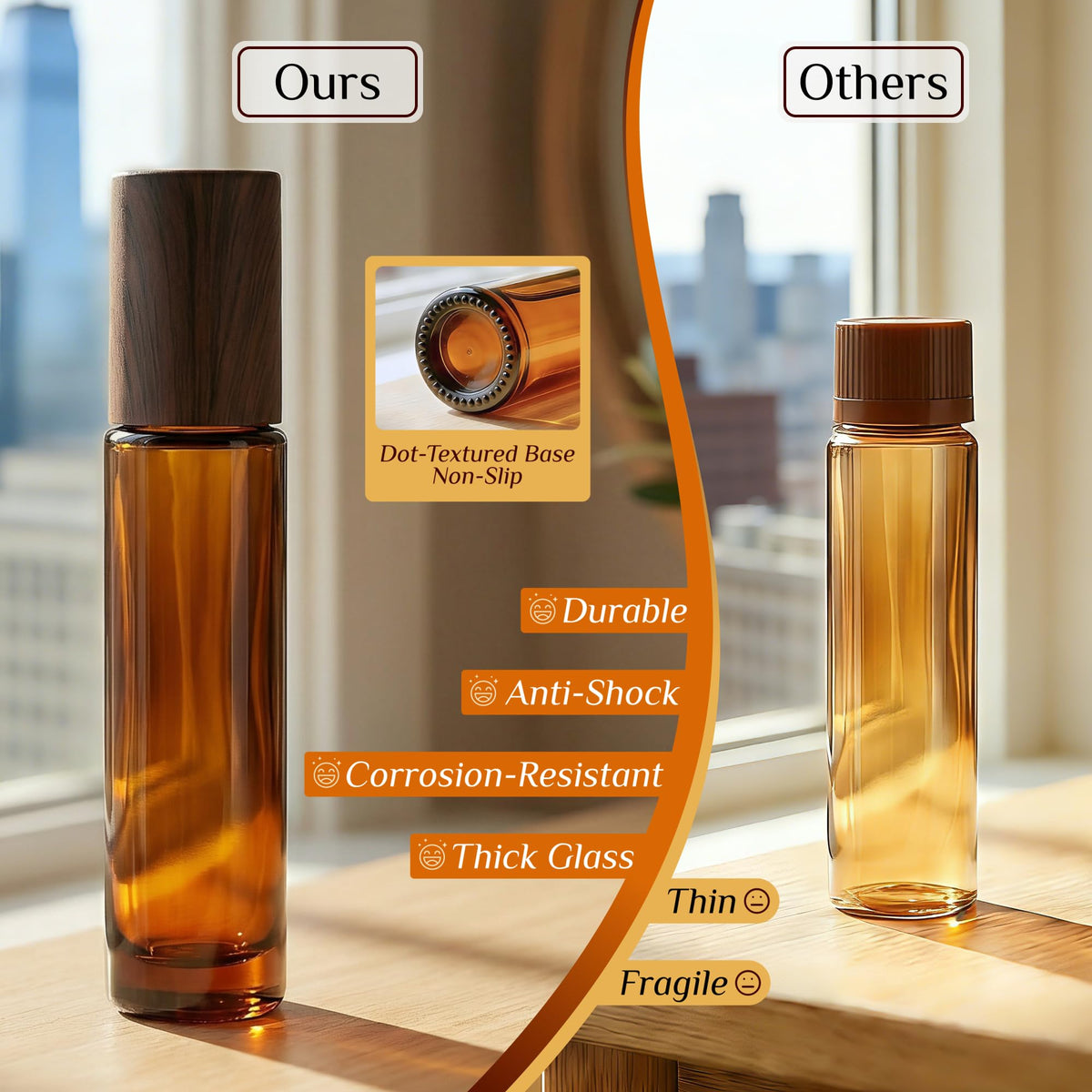 24 pack of 10ml essential oil roller bottles