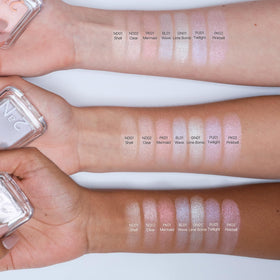 2aN Pure Glass Highlighter ND02 Clear swatch on skin