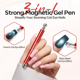 3-in-1 double head magnetic pen for nail art