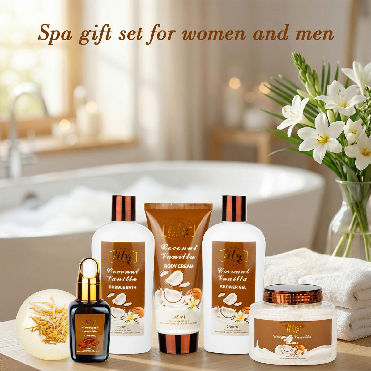 30ml jojoba oil from LILY ROY Coconut Vanilla Spa Set