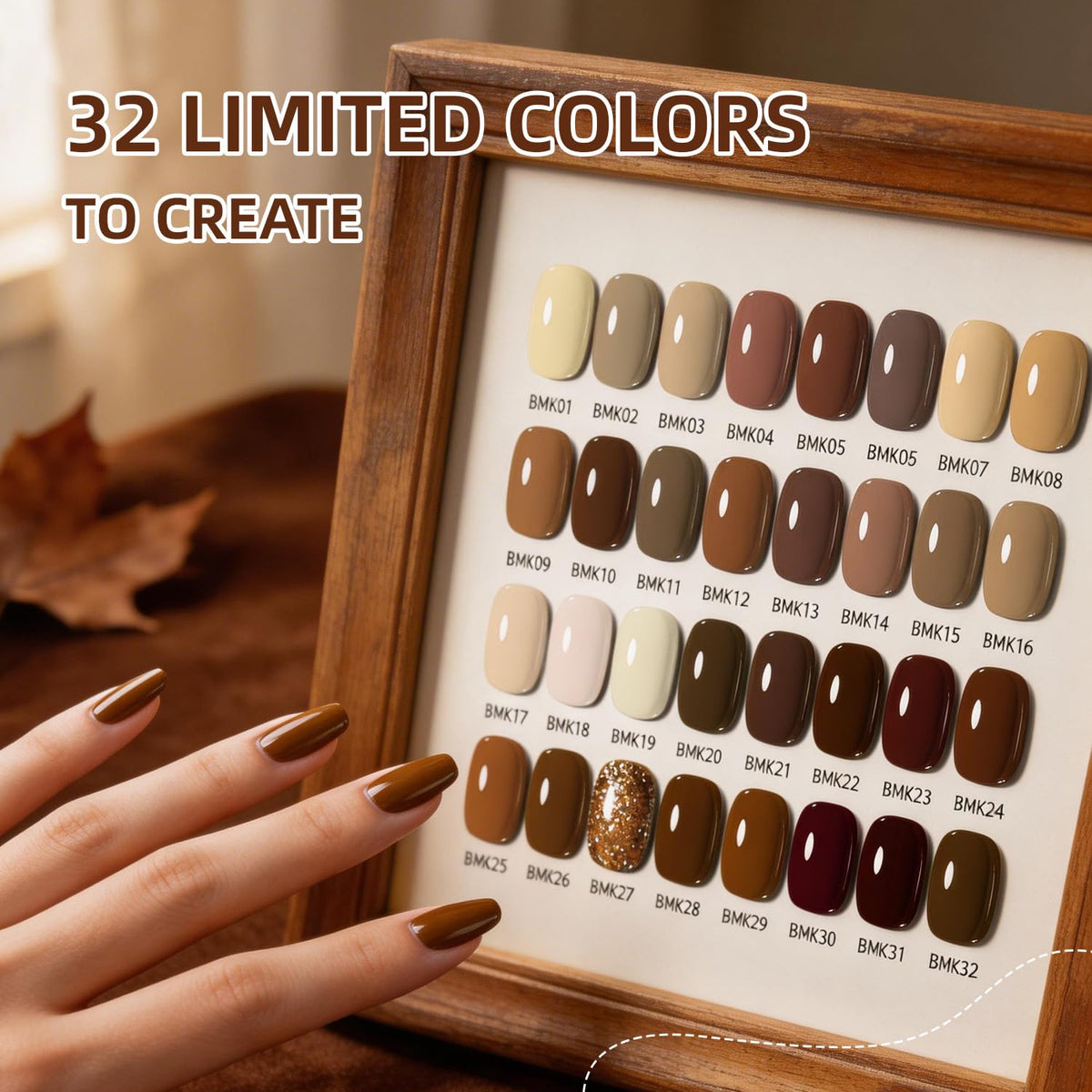 32 bottles of JODSONE gel nail polish in various colours