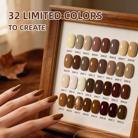 32 bottles of JODSONE gel nail polish in various colours