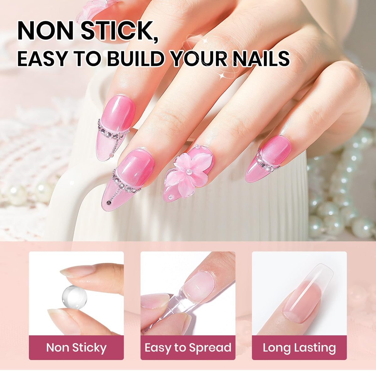 36 dual forms included in SUPWEE 3D Nail Sculpting Gel Set