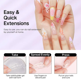 36 pcs nail forms included in MIZHSE kit