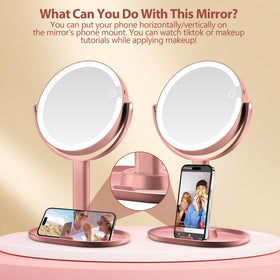 360-degree rotating MIYADIVA makeup mirror
