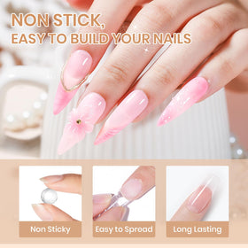 36PCS nail extend molds from SUPWEE kit displayed