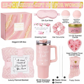 40 oz insulated tumbler included in Tova's Creations gift basket