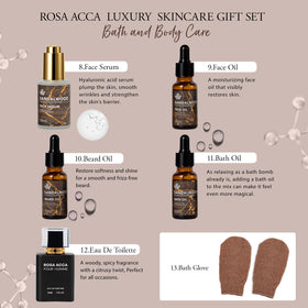 5 pcs sheet masks included in RA ROSA ACCA Men's Sandalwood Facial Skin Care Set