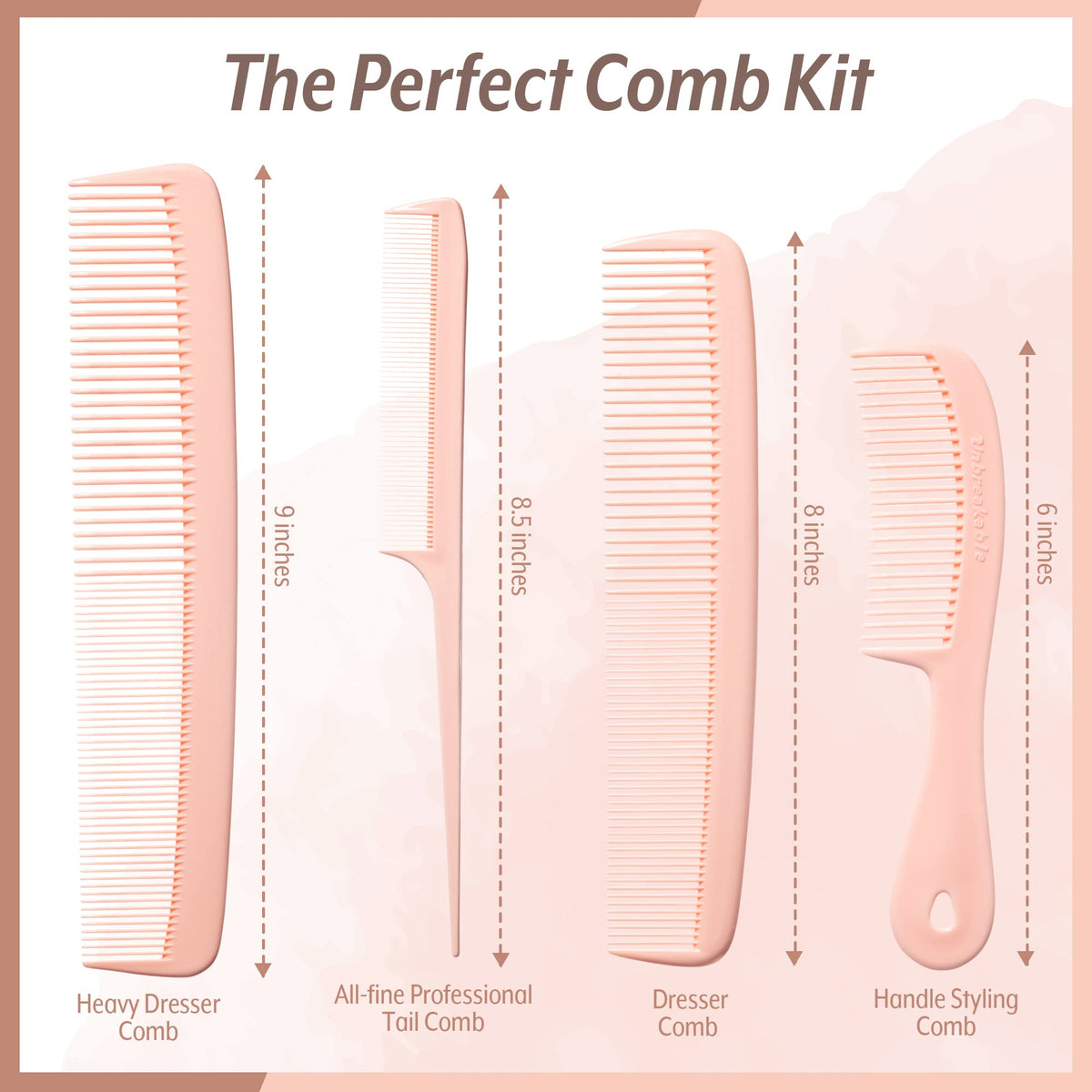 6-inch Handle Styling comb from MARS WELLNESS