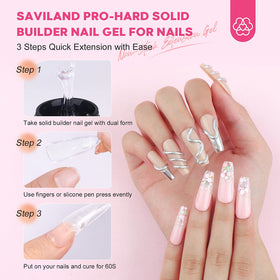 60 acrylic nail tips from SAVILAND nail gel kit