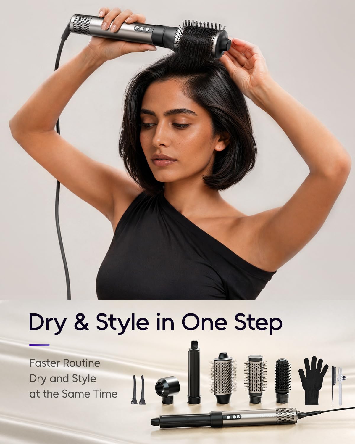 7MAGIC 6 in 1 hair styler with ionic care feature