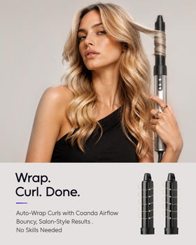 7MAGIC hair dryer brush displaying heat settings