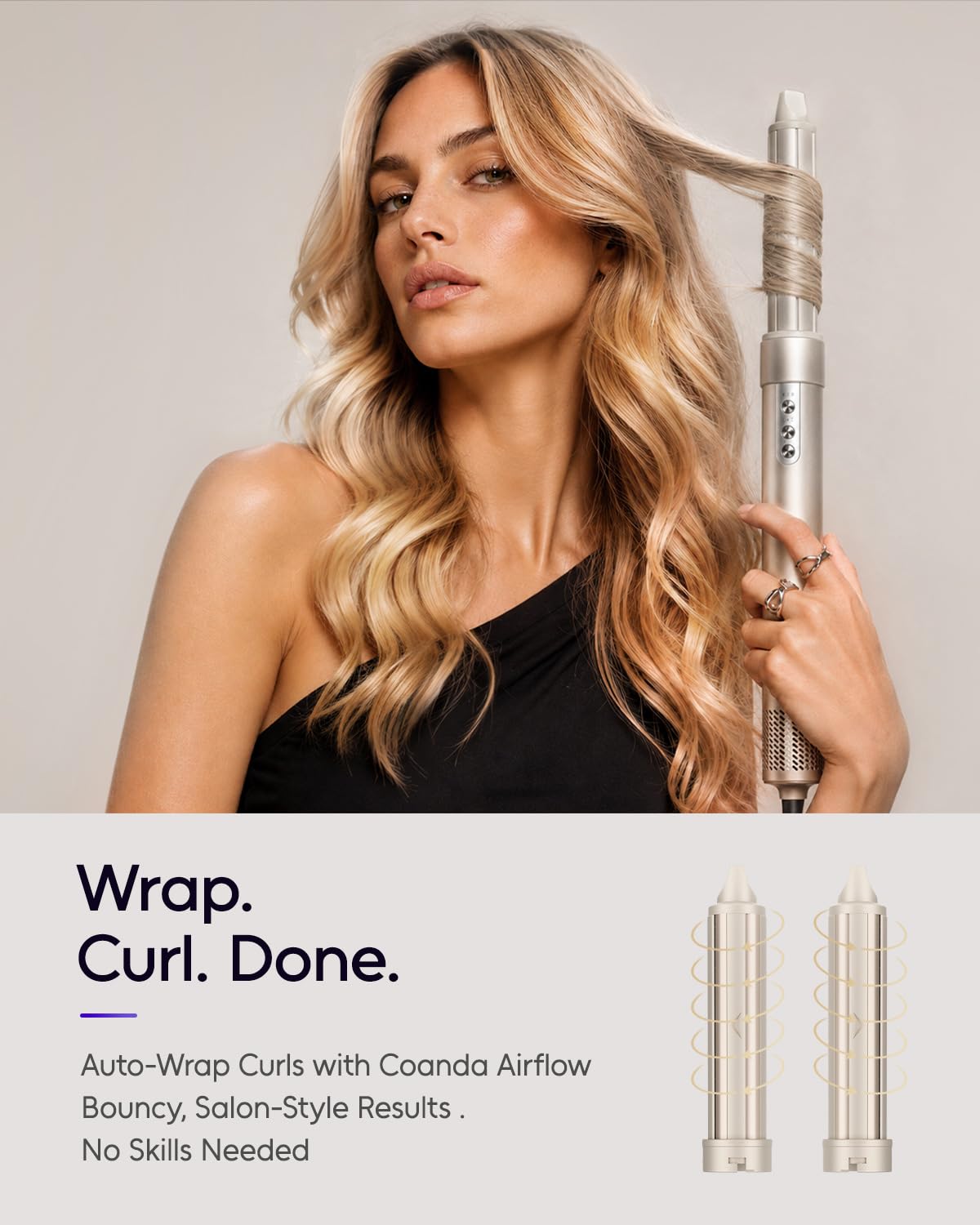 7MAGIC hair dryer brush in elegant gift packaging