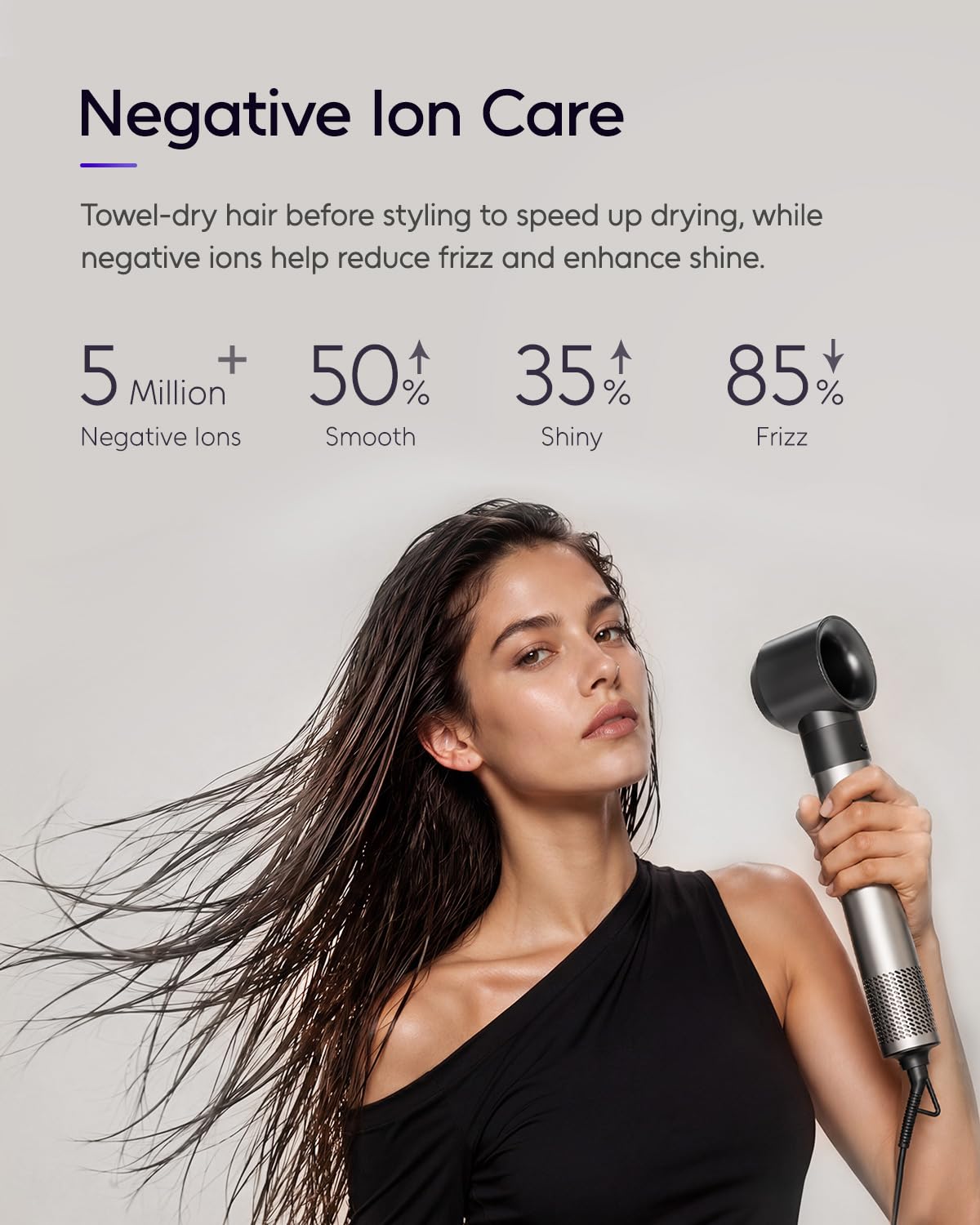 7MAGIC hair dryer brush in elegant gift packaging