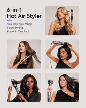 7MAGIC hair dryer brush side view showing the motor