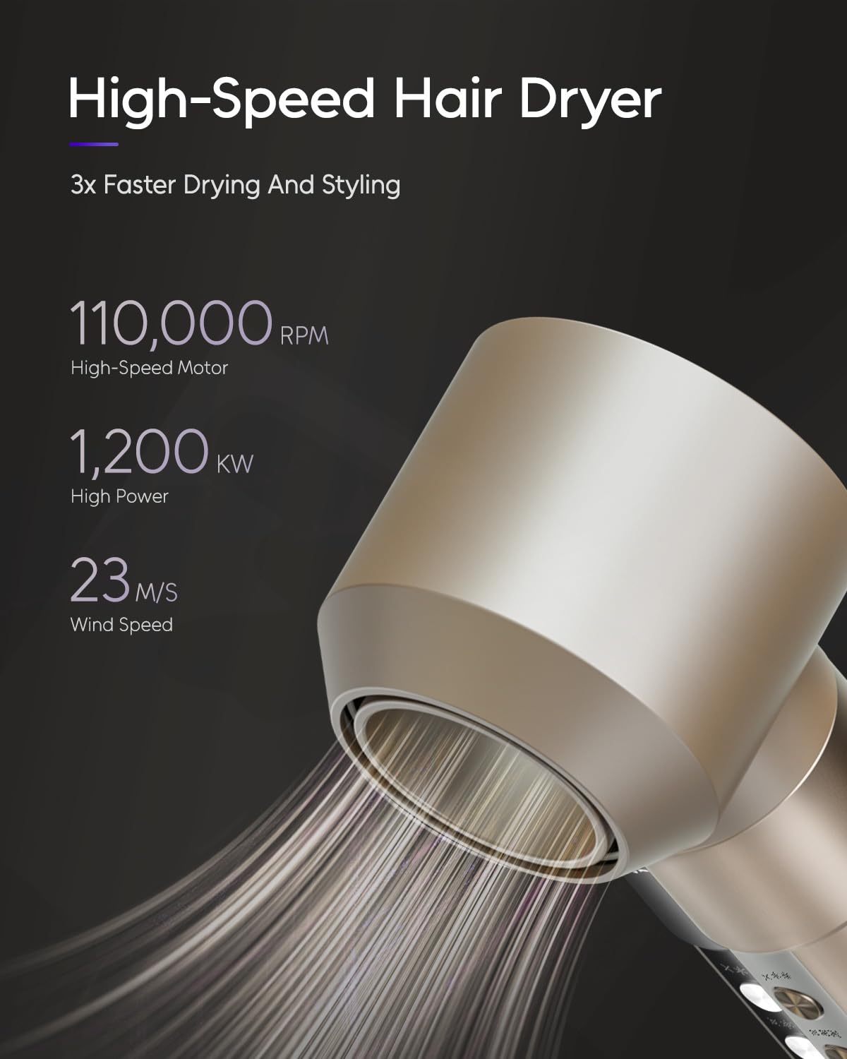 7MAGIC hair styler with a 360° swivel cord