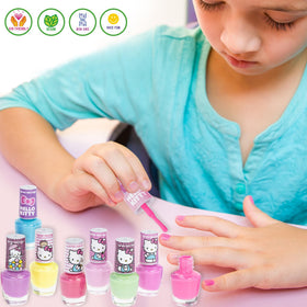 8 bubble gum scented nail polish bottles with various colours