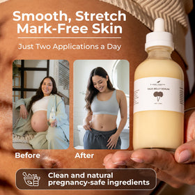 8 Sheep True Belly Serum application on skin