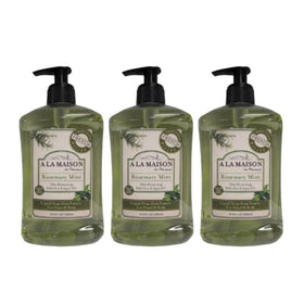 A LA MAISON Rosemary Mint Liquid Hand Soap 16.9 Fl Oz front view