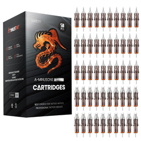 A-minusone 50 assorted tattoo cartridge needles mixed pack front view