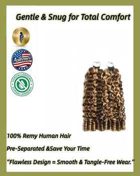 Aailvmey Burmese Curly Human Crochet Hair packaging