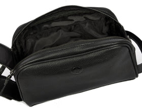 AARON LEATHER GOODS toiletry pouch dimensions and features