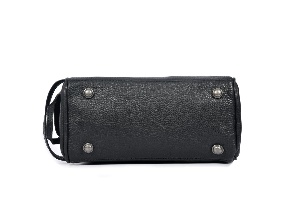 AARON LEATHER GOODS toiletry pouch with external zippered pocket