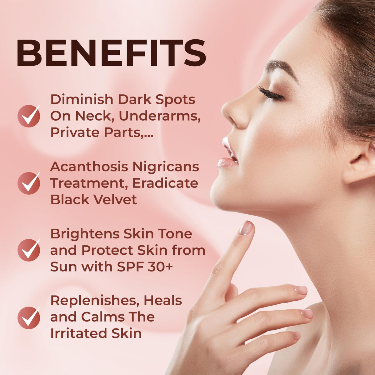 ABERA Collagen Neck Cream with UV protection label