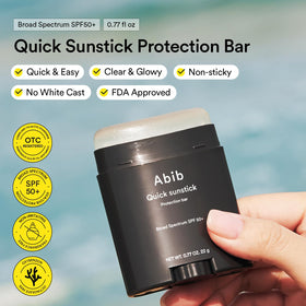 Abib Airy & Quick Sunstick DUO SPF50+ application on skin