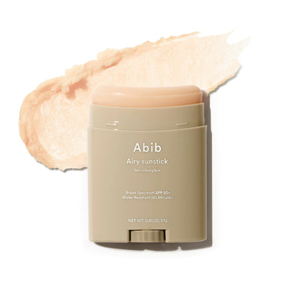 Abib Airy Sunstick Protection Bar SPF50+ front view with packaging
