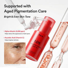 Abib ASTA-NAD Red Effect Serum in a skincare routine setting