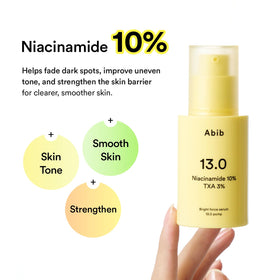 Abib Bright Force Serum 13.0 with ingredients list