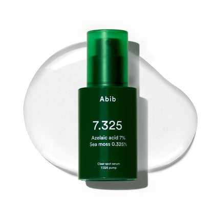 Abib Clear Spot Serum 7.325 pump front view with packaging